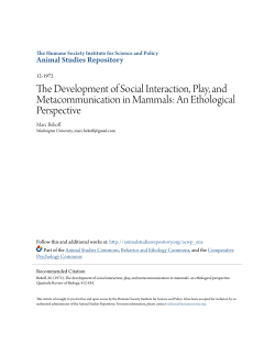 The Development of Social Interaction, Play, and