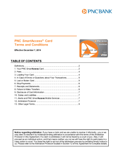 SmartAccess Terms and Conditions