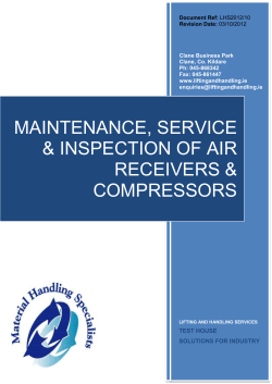 AIR RECEVIERS - Lifting and Handling Services