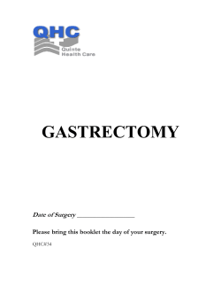 gastrectomy - Quinte Health Care