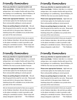 Friendly Reminders Friendly Reminders Friendly Reminders