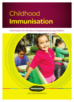 Information about diseases, infections, immunity, vaccines and