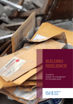 building resilience - Universal Postal Union