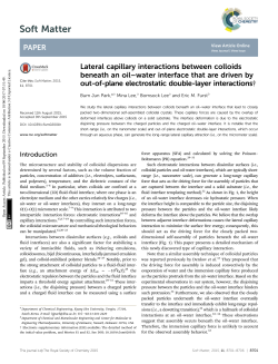 Lateral capillary interactions between colloids