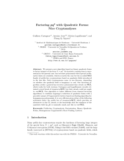 Factoring pq 2 with Quadratic Forms: Nice Cryptanalyses