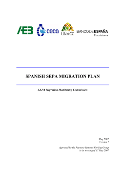 SPANISH SEPA MIGRATION PLAN