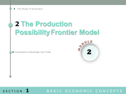 2 The Production PossibilityFrontier Model 2