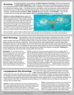 Laryngospasms -Near Drowning