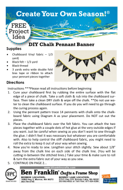 DIY Chalk Pennant Banner