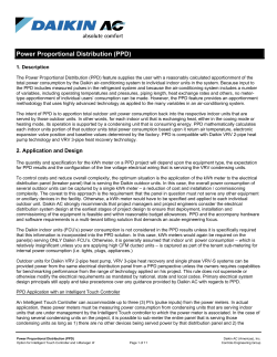 Power Proportional Distribution (PPD)