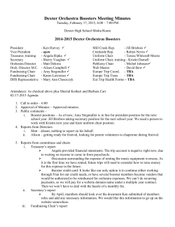 2015 DHS DOB Meeting Minutes