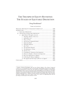 the stages of equitable discretion