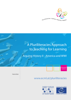 Arguing History II - America and WWI - Pluriliteracies
