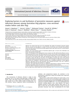 - International Journal of Infectious Diseases