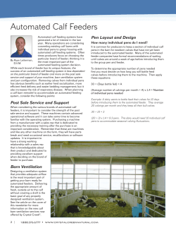 Automated Calf Feeders