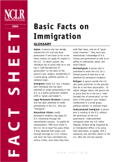 Basic Facts on Immigration