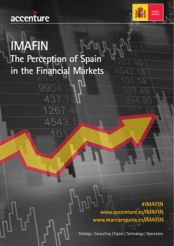 IMAFIN The Perception of Spain in the Financial Markets