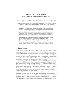 Scalar Outcomes Suffice for Finitary Probabilistic Testing