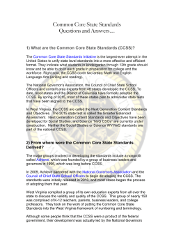 Common Core State Standards Questions and Answers&hellip;.