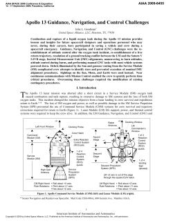 Apollo 13 Guidance, Navigation, and Control Challenges
