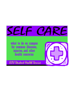 I. STUDENT HEALTH SERVICE