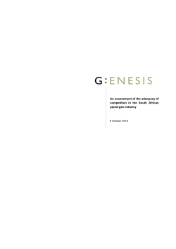 An assessment of the adequacy of competition in the South