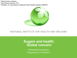 Sugar and health &ndash; Global concern