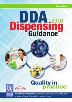 Guidance - Dispensing Doctors` Association