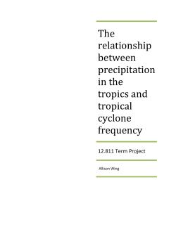 The relationship between precipitation in the tropics and tropical