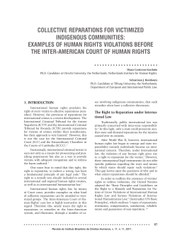 collective reparations for victimized indigenous communities