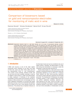 Comparison of biosensors based on gold and