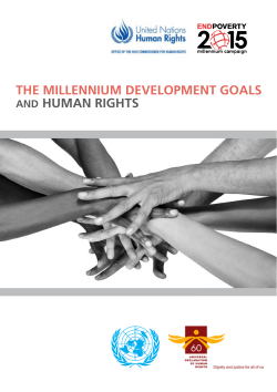 the millennium development goals and human rights - UN