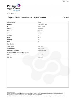 1- Heptane Sulfonic Acid Sodium Salt 1