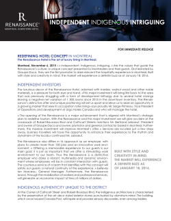 Press release November 6th 2015