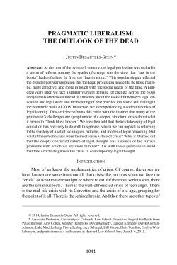 Pragmatic Liberalism - Boston College Law Review