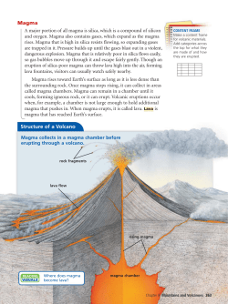 Structure of a Volcano