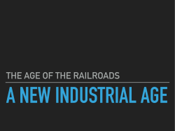 THE AGE OF THE RAILROADS