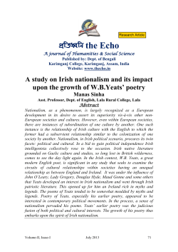 Irish nationalism : its salient features and its impact upon the growth