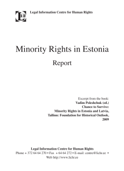 Minority Rights in Estonia