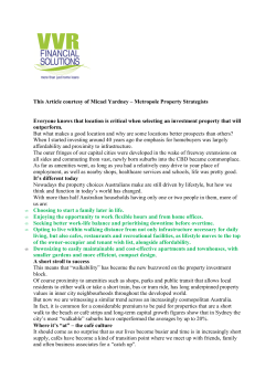 October 2014 Cafe Culture and Property Investing