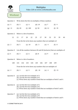Multiples Exercise 220