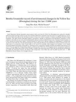 Benthic foraminifer record of environmental changes in the Yellow Sea