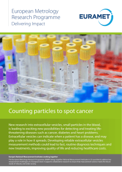 Counting particles to spot cancer