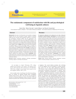 The eudaimonic component of satisfaction with life