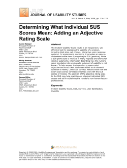 Determining What Individual SUS Scores Mean