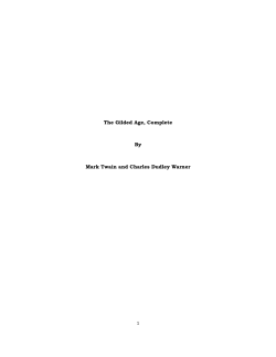 The Gilded Age - Freeclassicebooks.com