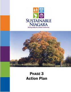 Sustainable Niagara Action Plan