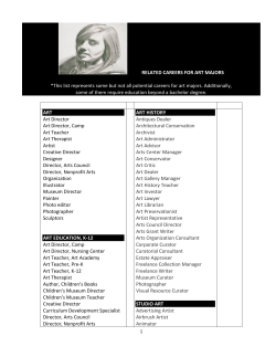 related careers for art majors art art history