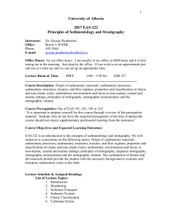2017 Eas 222 Template - Earth and Atmospheric Sciences