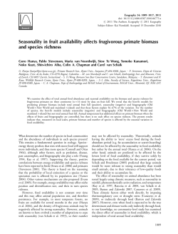Seasonality in fruit availability affects frugivorous primate biomass